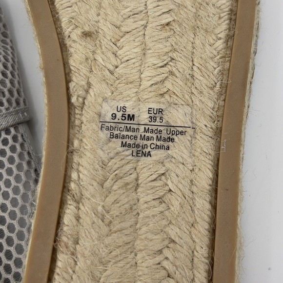 Sam Edelman Circus Womens Jute Mesh Silver Lena Espadrille Flats US 9.5M - Picture 10 of 10